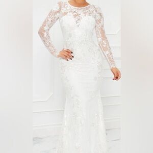 White Lace Wedding Dress